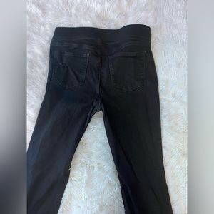 Old navy rockstar black super skinny jeggings mid ride size 16